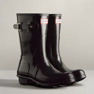 Women's Original Short Gloss Rain Boots in Black